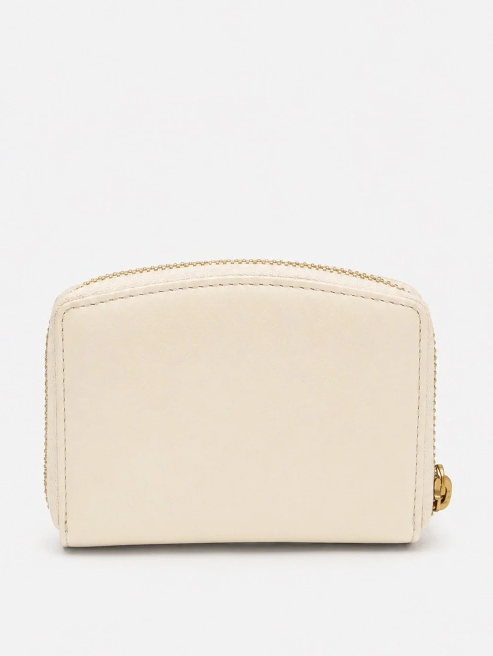 Margot Gina Compact Leather Wallet Off White Cream